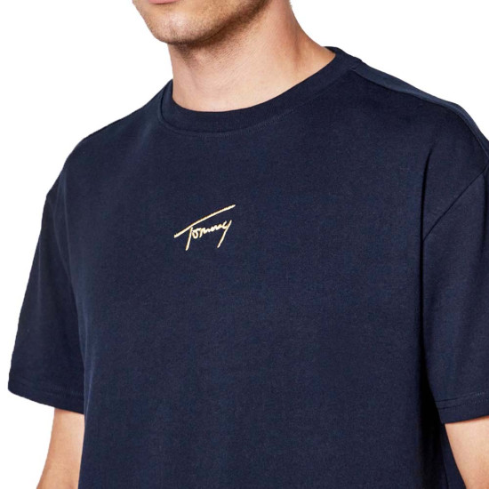 Tommy Hilfiger Ανδρική κοντομάνικη μπλούζα Regular Gold Signature T-Shirt